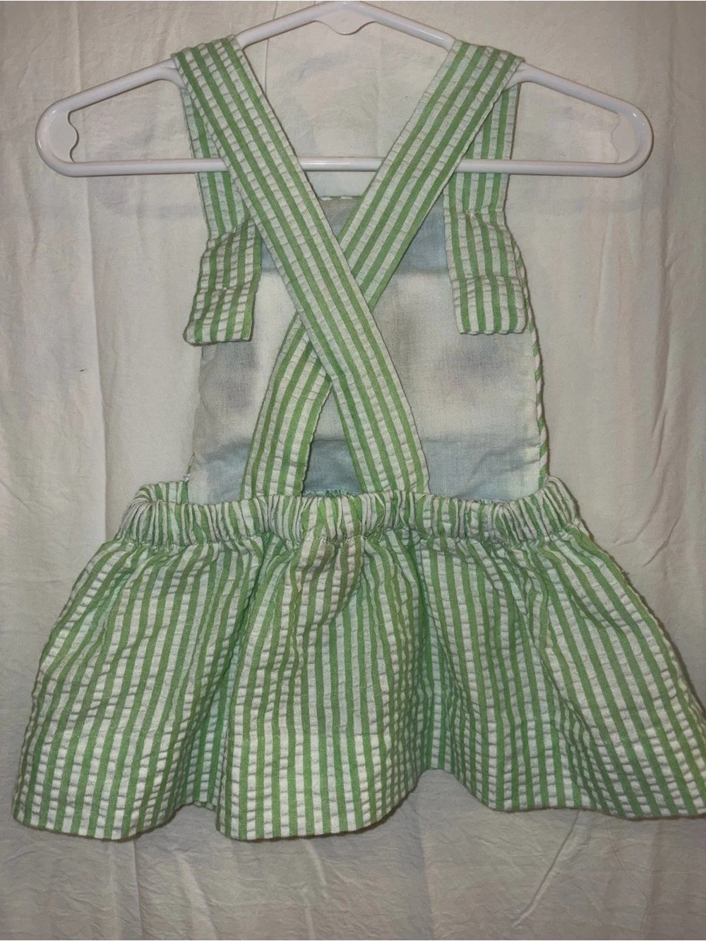 Green Stripe & Blue Safari Embroidered Kids Matching Set